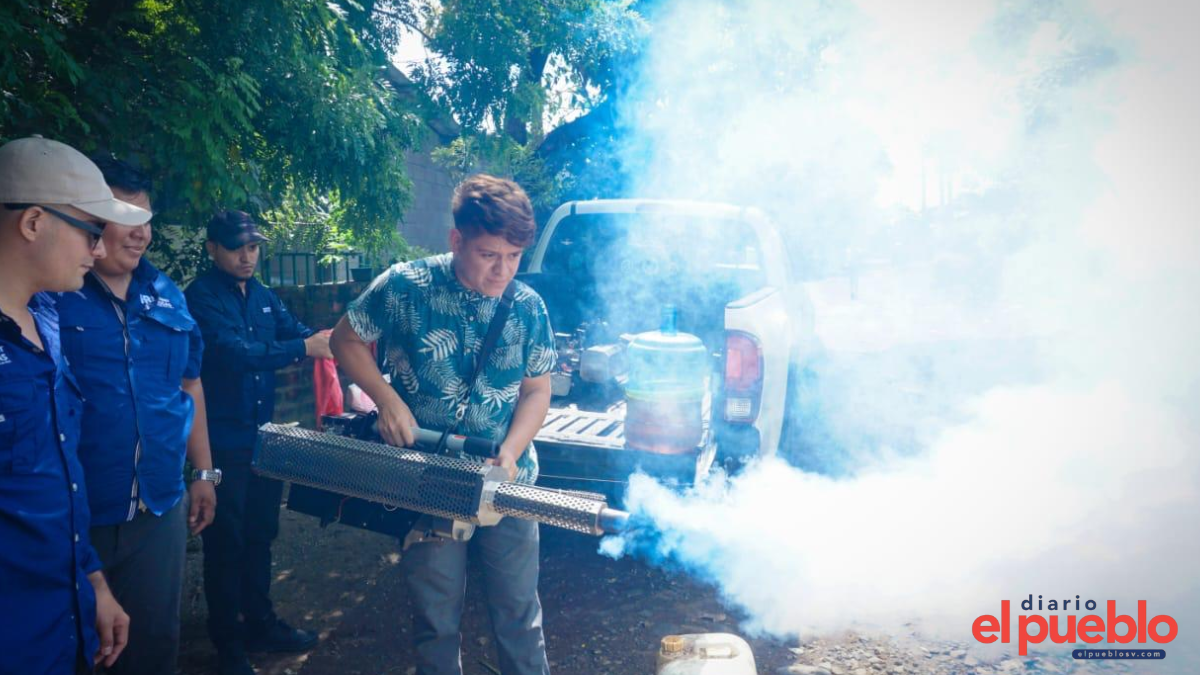 Diputado Herbert Rodas lidera jornada de fumigación